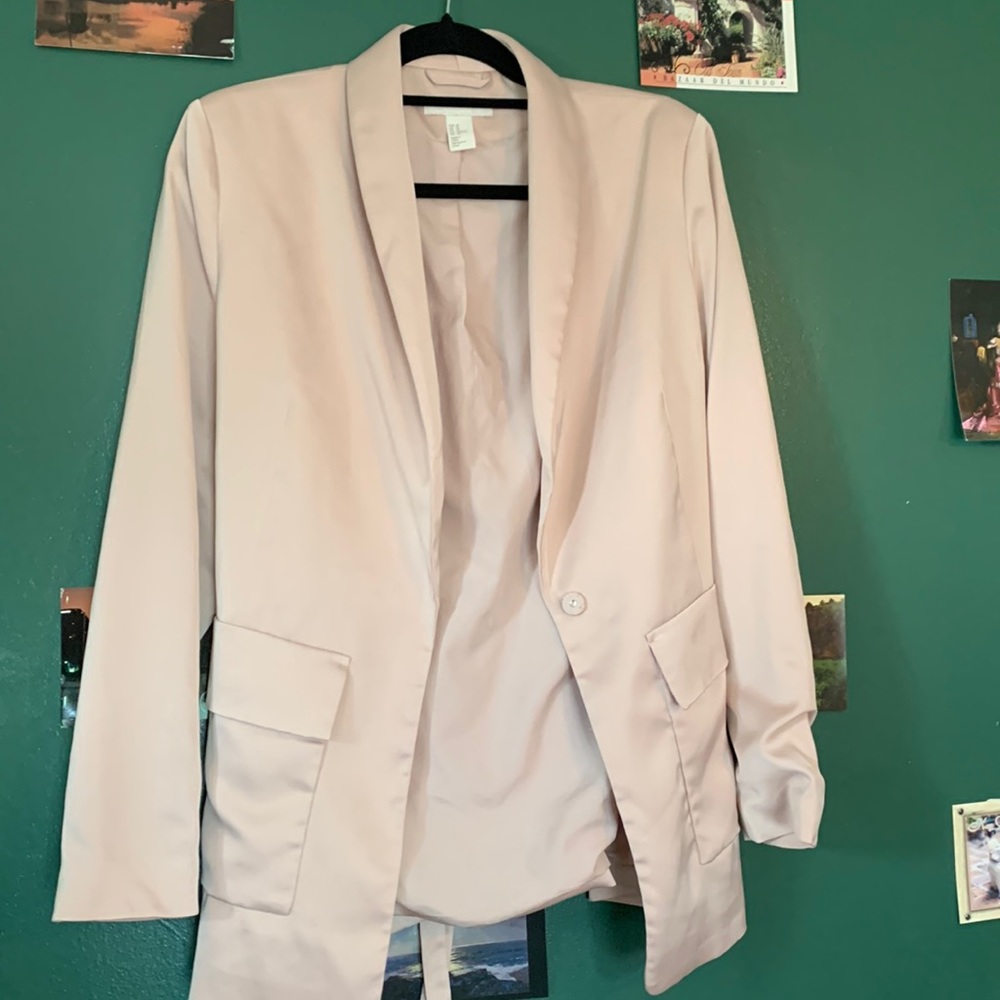 Baby pink blazer
